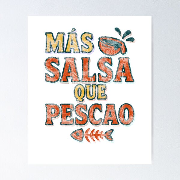 Item preview, Más salsa que pescao, vintage retro  designed and sold by Chrischavers.