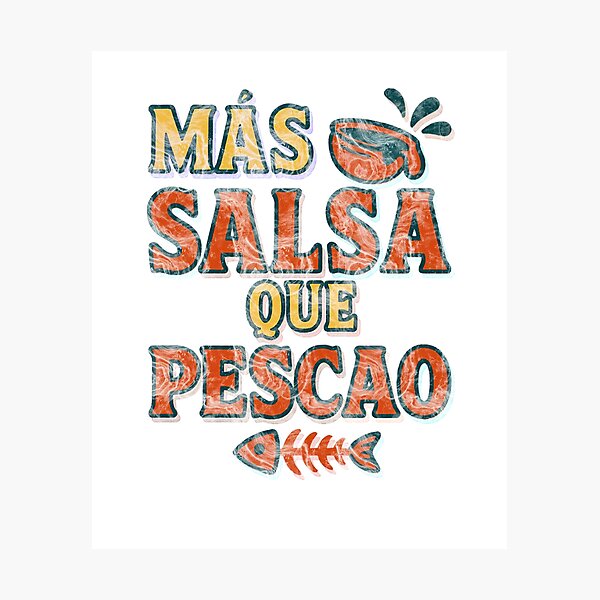 Item preview, Más salsa que pescao, vintage retro  designed and sold by Chrischavers.