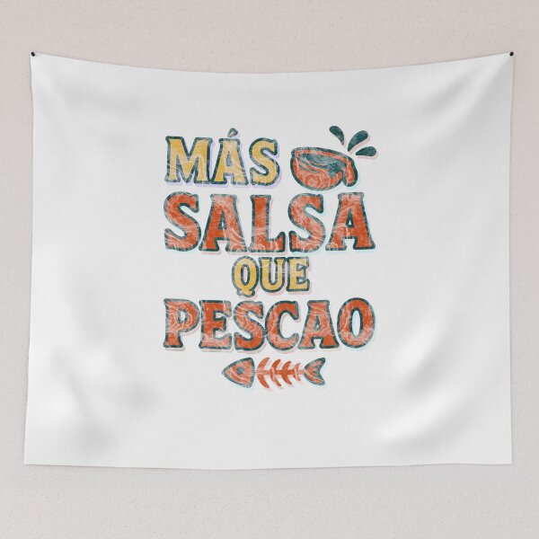 Item preview, Más salsa que pescao, vintage retro  designed and sold by Chrischavers.