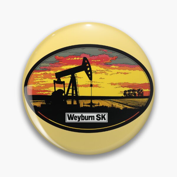 Item preview, Weyburn Saskatchewan Oilfield, Oil Patch Prairie Sunset SK Canada designed and sold by meganohm.