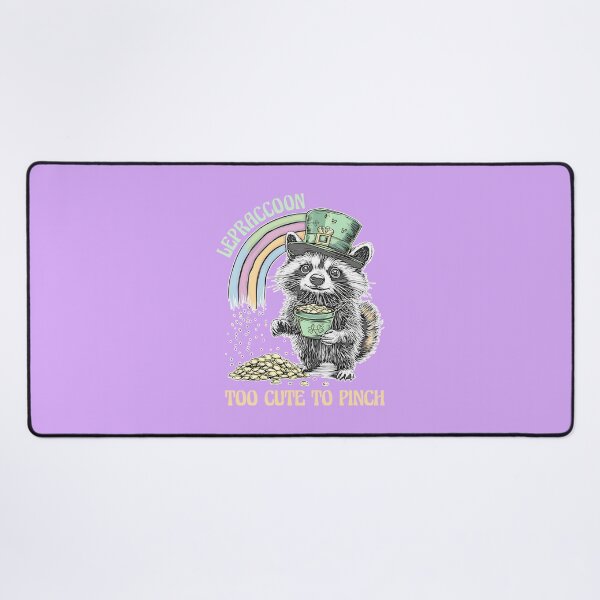Item preview, LepRaccoon Too Cute To Pinch St Patricks Day designed and sold by Joel Mcdowell.