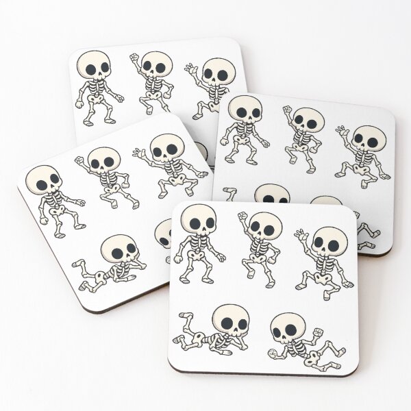 Item preview, Five Playful Skeletons designed and sold by Glacier-Designs.