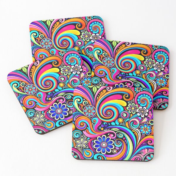 Item preview, Retro Flower Pattern designed and sold by ViaARTfactory.