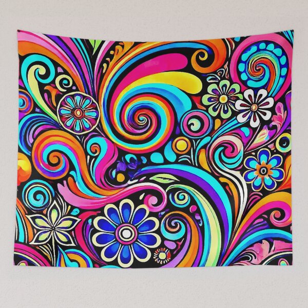 Item preview, Retro Flower Pattern designed and sold by ViaARTfactory.