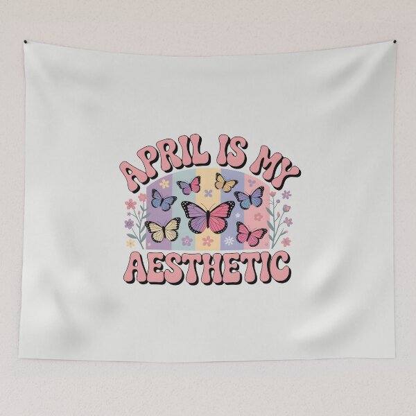 Item preview, April Is My Aesthetic – Pastel Spring Design designed and sold by Jollys-ArtShop.