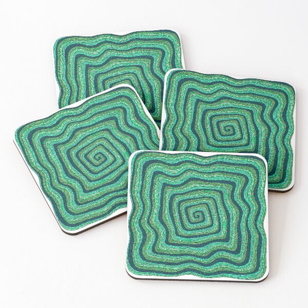 Item preview, Green Twisted neurographic textured coil rope designed and sold by DaveDanchuk.