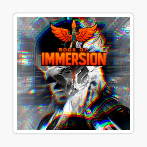 Book of Immersion – Futuristic Android Cover Art Strata 1 Sticker