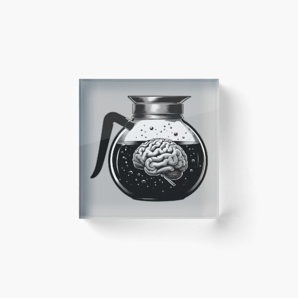 Item preview, Zombie Coffee Pot with Brain designed and sold by NightTimeJ.