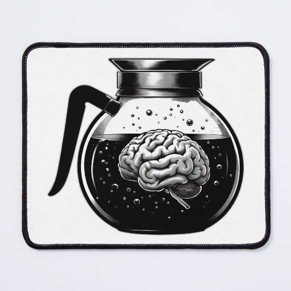 Item preview, Zombie Coffee Pot with Brain designed and sold by NightTimeJ.