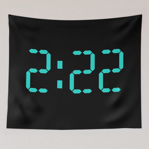 Item preview, 2:22, Turquoise Green Angel Numbers Wish designed and sold by Memes N Lore .