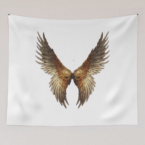 Item preview, Ornate Golden Steampunk Mechanical Wings designed and sold by Apex Designs.