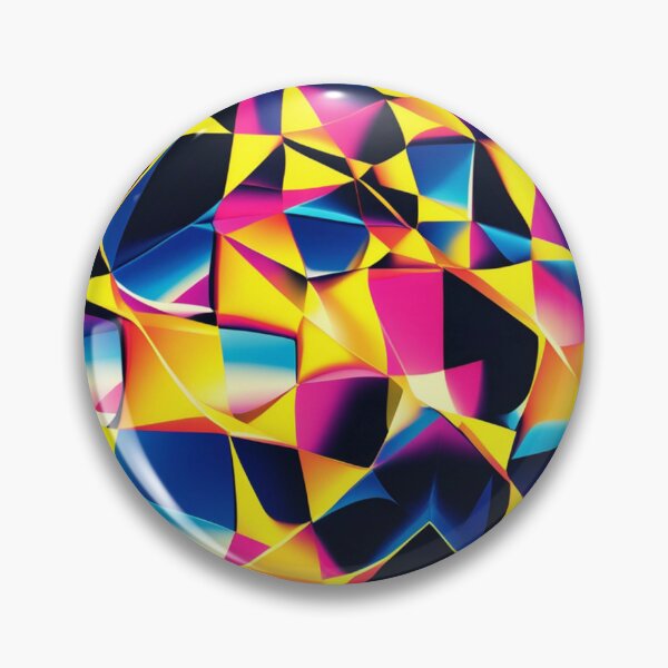 Item preview, Vibrant Fractured Neon Geometric Chaos designed and sold by weirdfishes123.