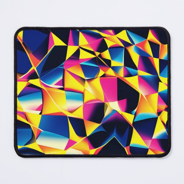 Item preview, Vibrant Fractured Neon Geometric Chaos designed and sold by weirdfishes123.