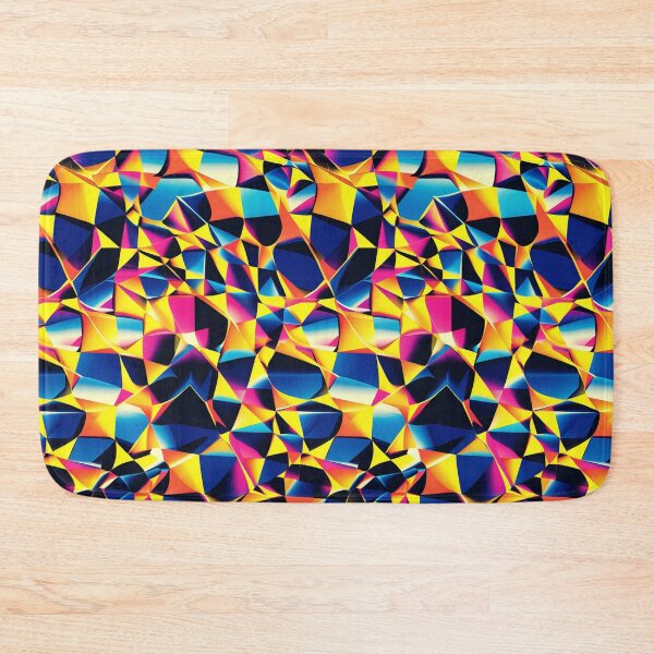 Item preview, Vibrant Fractured Neon Geometric Chaos designed and sold by weirdfishes123.