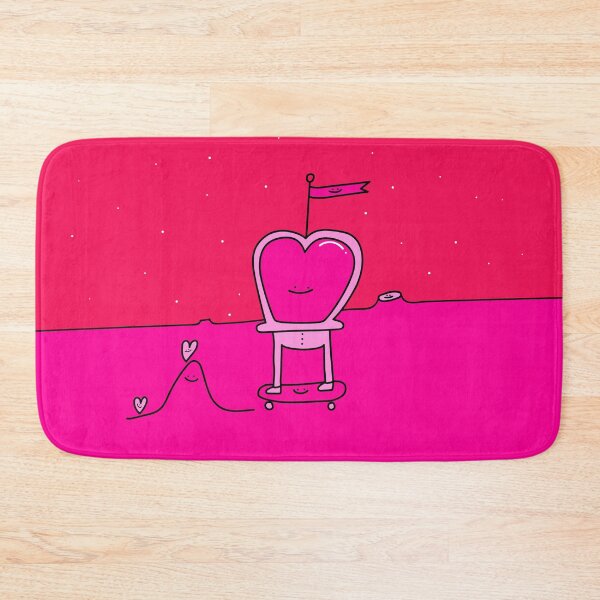 Item preview, The Love Train - Heart smiling on a skateboard on mars possibly designed and sold by Porky Roebuck.