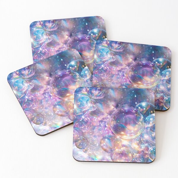 Item preview, Fabulous Fantasy Glamorous Bubbles Aqua And Pink Art  designed and sold by DEC02.