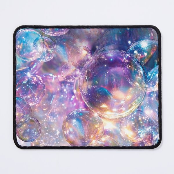 Item preview, Fabulous Fantasy Glamorous Bubbles Aqua And Pink Art  designed and sold by DEC02.