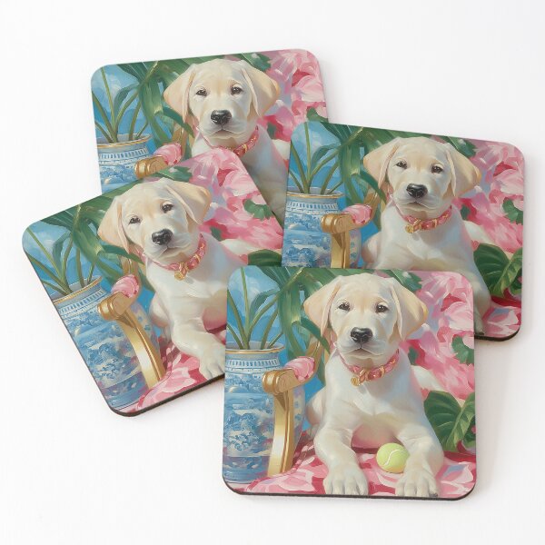 Item preview,  Labrador Puppy Painting – Vibrant Colourful Artwork for Home Decor designed and sold by Gino By Design.