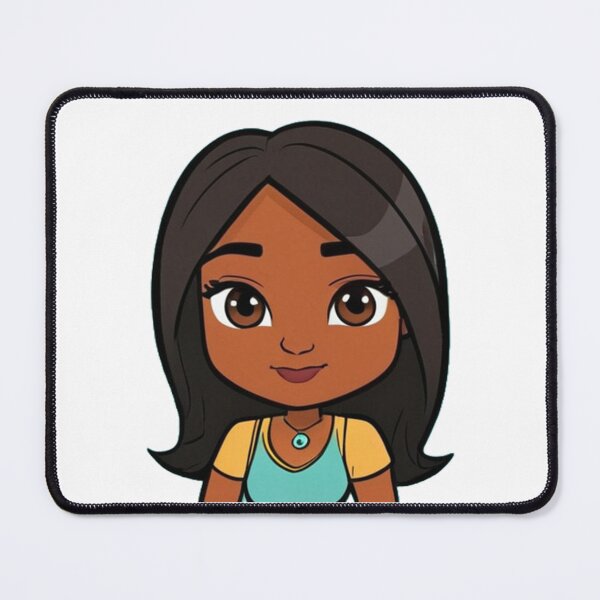 Item preview, Cute Cartoon Girl with Dark Hair designed and sold by Apex Designs.