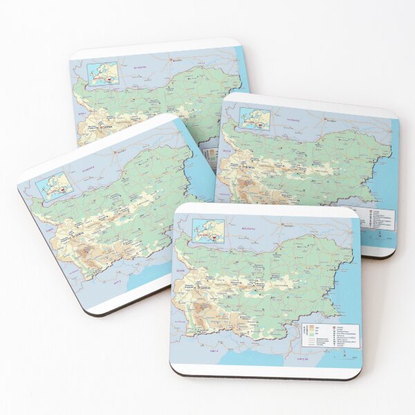 Item preview, BULGARIA's map  designed and sold by di-Vera-Rosati.