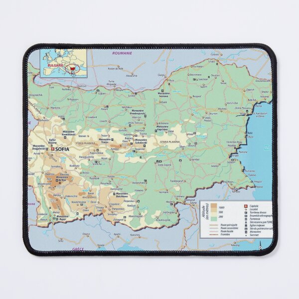 Item preview, BULGARIA's map  designed and sold by di-Vera-Rosati.