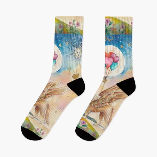Item preview, Products featuring the original watercolor painting, Celestial Guardian of the Heartlight, by Alessandra Jann-Jordan of AJJ Arts, 2025. designed and sold by AJJARTSLLC.