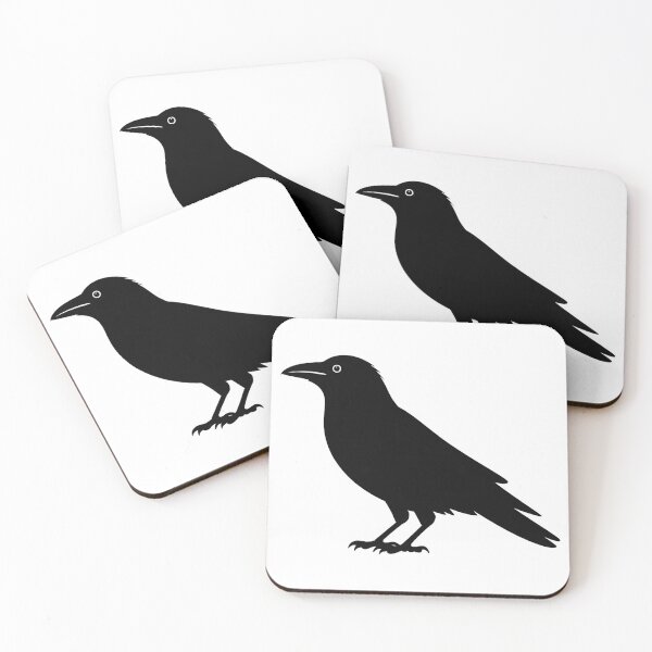 Item preview, Beautiful Black Crow Raven Bird Silhouette designed and sold by UrbanHowlz.
