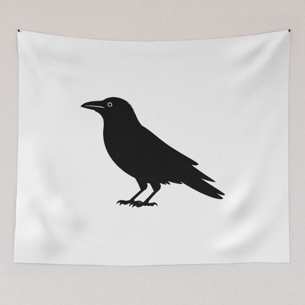 Item preview, Beautiful Black Crow Raven Bird Silhouette designed and sold by UrbanHowlz.