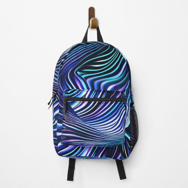 Item preview, Iridescent Flowing Wave Line Art designed and sold by weirdfishes123.