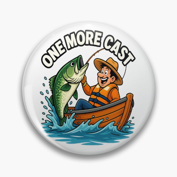 Artikelvorschau, Angelshirt – One More Cast – Angler Geschenk für Fischer entworfen und verkauft von TS-Concepts.