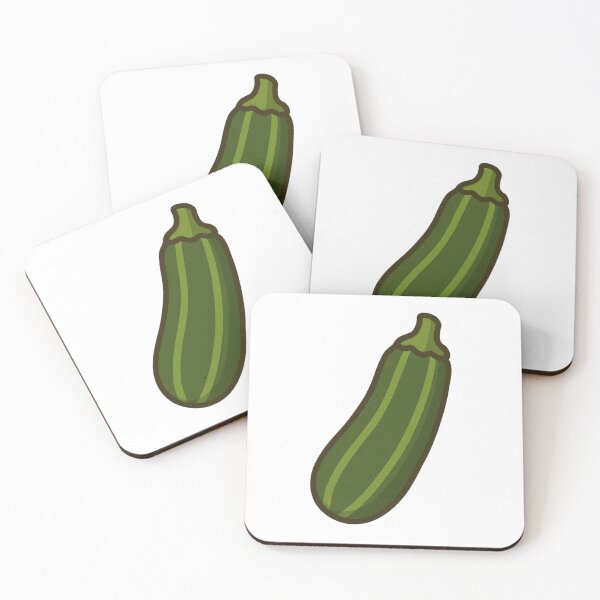 Item preview, Comic Zucchini – Funny 2D Vegetable Design designed and sold by KnlDsgn.
