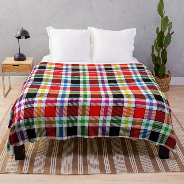 Item preview, Red Black Multicolored Flannel Tartan Pattern Design  designed and sold by PatternTitan.