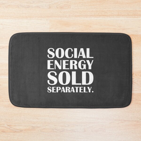 Item preview, Social Energy Sold Separately. / Introvert Joke Funny T-Shirt Label designed and sold by introvertvibes.