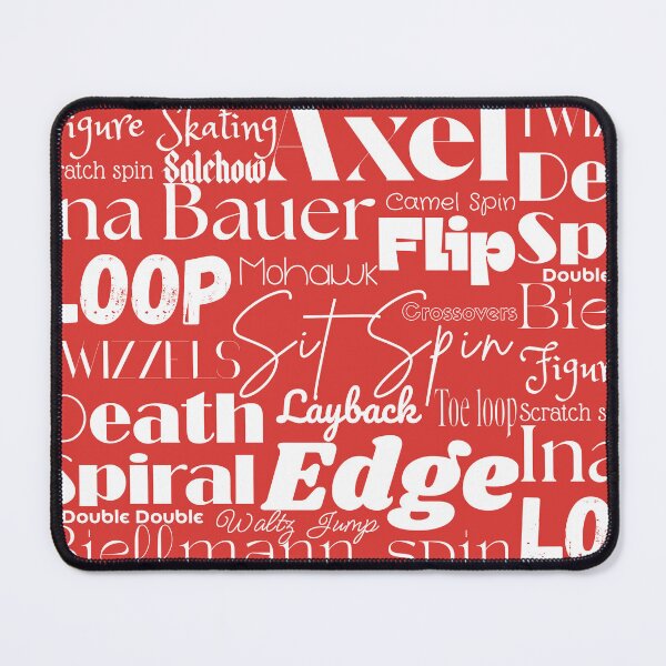 Item preview, Figure Skating Words- Subway Style Print-Red designed and sold by PD-Skating.