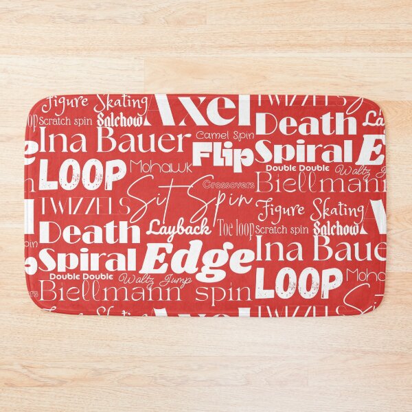 Item preview, Figure Skating Words- Subway Style Print-Red designed and sold by Purposely Designed.
