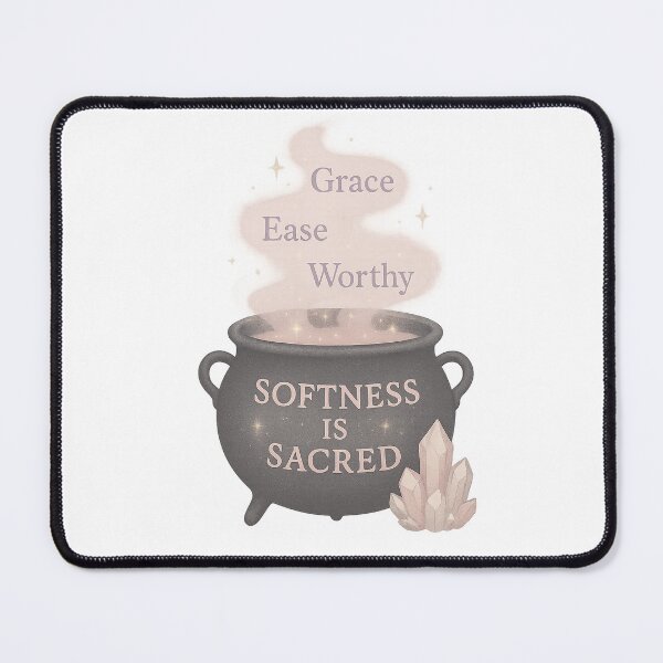 Item preview, Softness is Sacred Cauldron | Witchy Law of Attraction Sticker & Printable Wall Art | Printable Sticker designed and sold by HerDreamCodes.