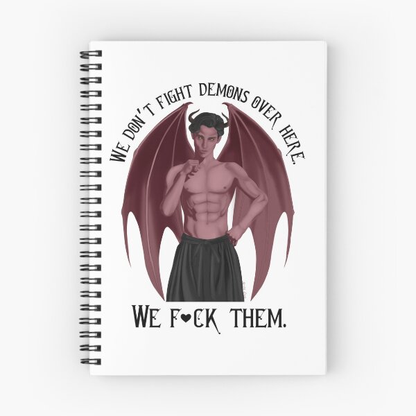 Item preview, We don’t fight demons here. We f*ck them.  designed and sold by mmrees.