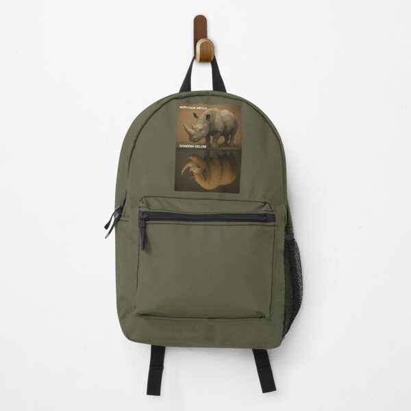 Item preview, Survivor Above, Shadow Below – Rhino and Woolly Ancestor Reflection designed and sold by GeoWild Designs.