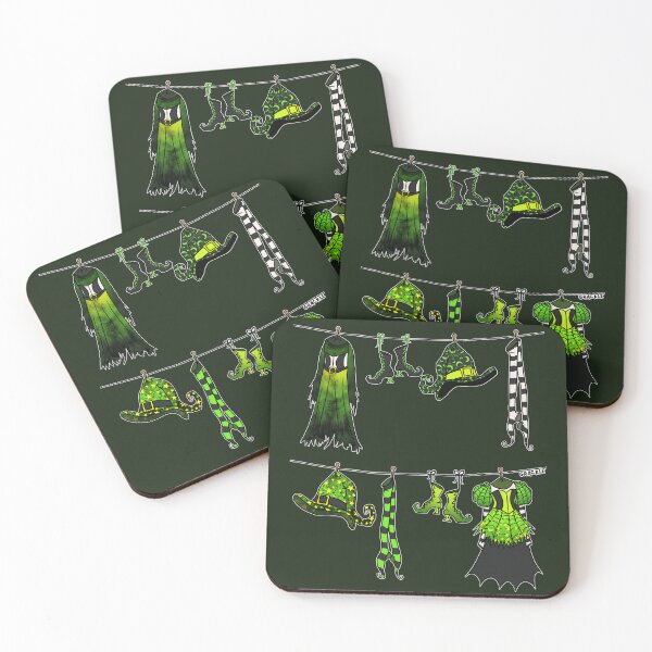Item preview, Witches' Laundry Day (Green Version) designed and sold by JanGrackle.