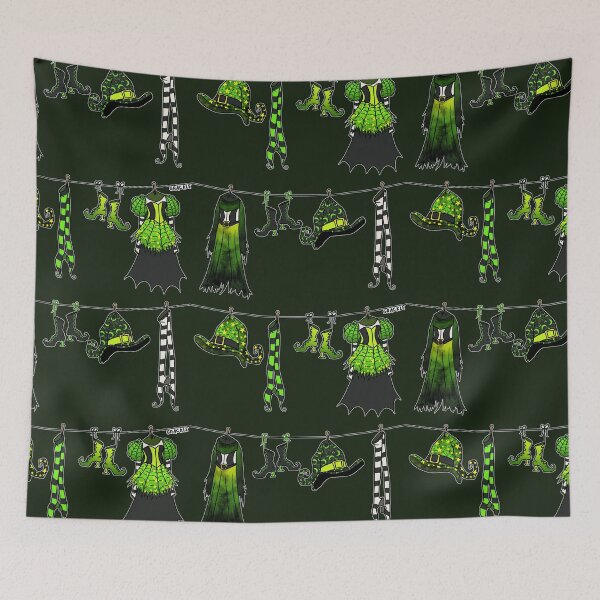 Item preview, Witches' Laundry Day (Green Version) designed and sold by JanGrackle.