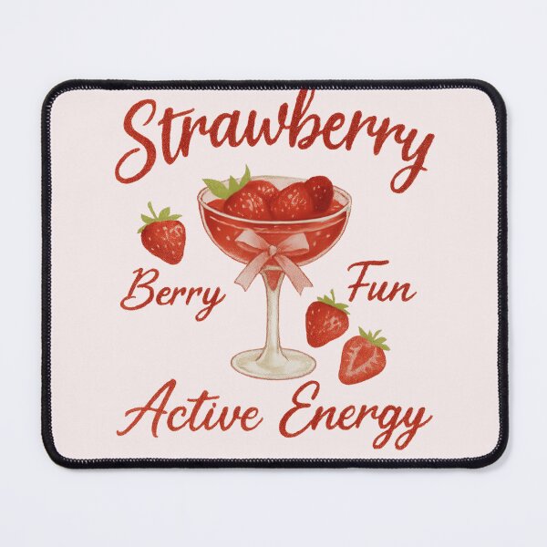 Item preview, Strawberry Energy – Cute Berry Summer Aesthetic Y2K Design designed and sold by So Golden Shop.