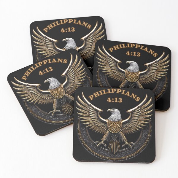 Item preview, Philippians 4:13 – Majestic Eagle Emblem | Power in Faith by All43 designed and sold by All43.