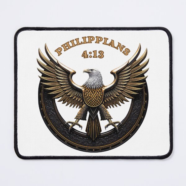 Item preview, Philippians 4:13 – Majestic Eagle Emblem | Power in Faith by All43 designed and sold by All43.
