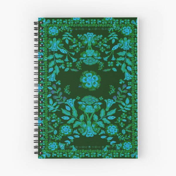 Item preview, Green Folk Floral Tapestry designed and sold by Loomandlorebyh.