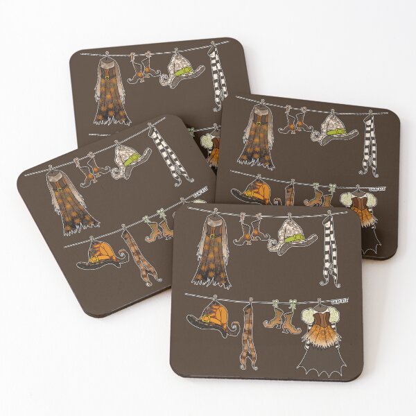 Item preview, Witches' Laundry Day (Earthy Brown Version) designed and sold by JanGrackle.