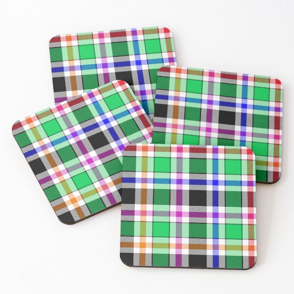 Item preview, Green Black Multicolored Flannel Tartan Pattern Design  designed and sold by PatternTitan.