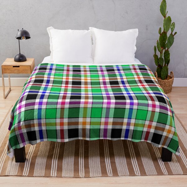 Item preview, Green Black Multicolored Flannel Tartan Pattern Design  designed and sold by PatternTitan.
