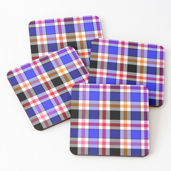 Item preview, Blue Black Multicolored Flannel Tartan Pattern Design  designed and sold by PatternTitan.
