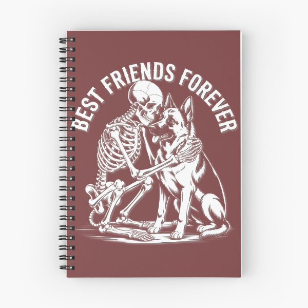 Item preview, Skeleton Hugging Dog Best Friends Forever Art designed and sold by Barbara Wilson.