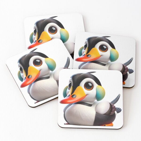 Item preview, Adorable King Eider Duck designed and sold by Sillytoe.
